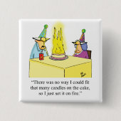 Funny Birthday Spaß Button für Het (Vorderseite)
