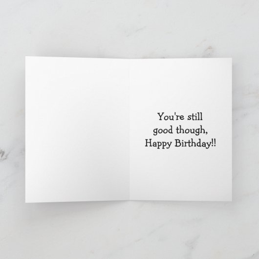 Funny Birthday Spaß Card for Friends Karte (Innenseite)