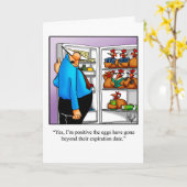 Funny Birthday Spaß Card for Friends Karte (Gelbe Blume)