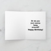 Funny Birthday Spaß Card for Friends Karte (Innenseite)