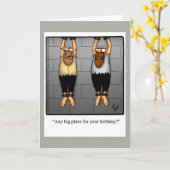 Funny Birthday Spaß Card for Friends Karte (Gelbe Blume)