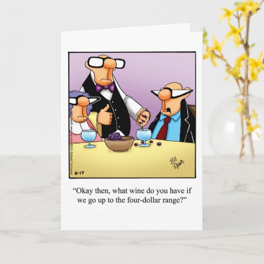 Funny Birthday Spaß Grußkarte für sie Karte (Gelbe Blume)