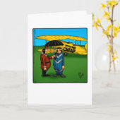 Funny Birthday Spaß Grußkarte Karte (Gelbe Blume)