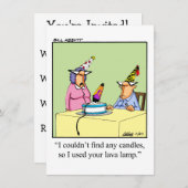 Funny Birthday Spaß Party Einladungen (Vorne/Hinten)