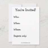 Funny Birthday Spaß Party Einladungen (Rückseite)