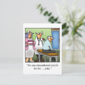 Funny Birthday Spaß Postcard Postkarte (Stehend Vorderseite)