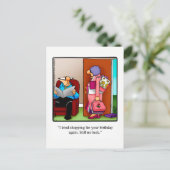 Funny Birthday Spaß Postcard Postkarte (Stehend Vorderseite)