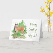 Funny Birthday Step Vater ,Jemand Hirsch zu meinem Karte (Gelbe Blume)