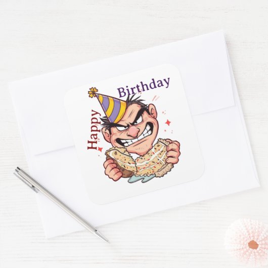 Funny Birthday Sticker (Umschlag)