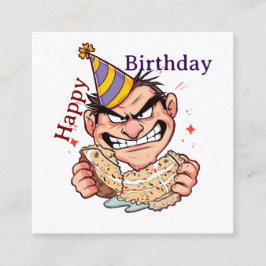 Funny Birthday Sticker Begleitkarte