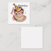 Funny Birthday Sticker Begleitkarte (Vorne/Hinten)