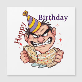 Funny Birthday Sticker Magnetkarte