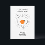 Funny Birthday Strongest Sperm Card Einladung<br><div class="desc">Einfache,  minimalistische und lustige Geburtstagskarte mit der Phrase "Ich bin froh,  dass du die stärksten Spermien bist". Ein Lächeln wird den Tag Ihres Freundes oder eines besonderen aufheitern. Sie könnten den Text personalisieren und sich mit Ihren eigenen Gedanken</div>