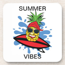 Funny Birthday Surfing Ananas Getränkeuntersetzer