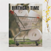 FUNNY BIRTHDAY TOILET PAPIER GUTE BOWEL MOVEMENTS KARTE (Gelbe Blume)