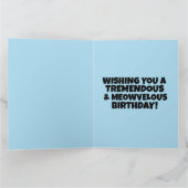 FUNNY BIRTHDAY TRUMP GREETING CAT CARD KARTE (Innenseite)