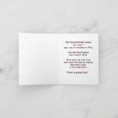 Funny Birthday Typ Karte (Innenseite)