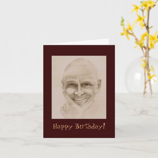 Funny Birthday Typ Karte (Gelbe Blume)