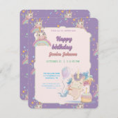 Funny Birthday Unicorn Begleitkarte (Vorne/Hinten)