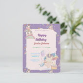 Funny Birthday Unicorn Begleitkarte (Stehend Vorderseite)