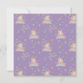 Funny Birthday Unicorn Einladung (Rückseite)