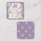 Funny Birthday Unicorn Mitteilungskarte (Vorne/Hinten)