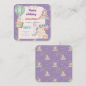 Funny Birthday Unicorn Mitteilungskarte (Vorne/Hinten)