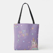 Funny Birthday Unicorn Tasche (Rückseite)