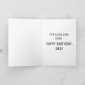 Funny Birthday Vater Joke Pun "This is not a Drill Karte (Innenseite)