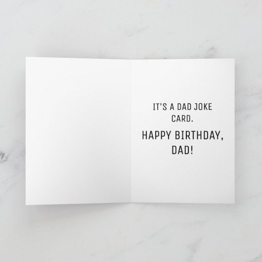 Funny Birthday Vater Joke Pun "This is not a Drill Karte (Innenseite)