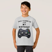 Funny Birthday Video Gamer T-Shirt (Vorne ganz)