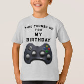 Funny Birthday Video Gamer T-Shirt (Vorderseite)