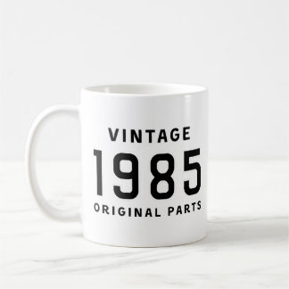 Funny Birthday Vintage 1985 Original Parts Mug Kaffeetasse