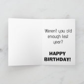 FUNNY BIRTHDAY WIEDER KARTE (Innenseite)