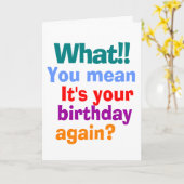 FUNNY BIRTHDAY WIEDER KARTE (Gelbe Blume)