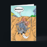Funny Birthday Wishes - Bucket List Karte<br><div class="desc">You know that "Funny Birthday Wishes - Bucket List" is perfect for your next card purchase, when one of your friends or family members starts referring to things they want to check of theirs. This funny birthday picture portrays a middle-aged man riding down a hill in a shopping cart. He...</div>