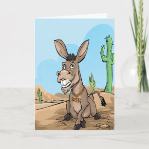 Funny Birthday Wishings - Sweet Donkey Karte