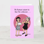 Funny Birthday Worry Card Karte (Vorderseite)