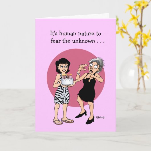 Funny Birthday Worry Card Karte (Gelbe Blume)