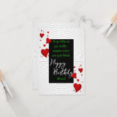 Funny Birthday wünschen Karte (Vorderseite/Rückseite Beispiel)