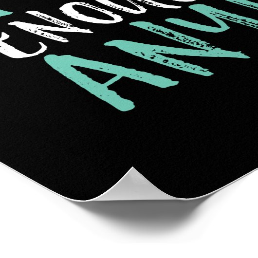 Funny Birthday Zitat alt genug jung genug Poster (Ecke)