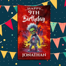 Funny Birthday Zombie Boy