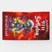 Funny Birthday Zombie Boy Banner (Horizontal)