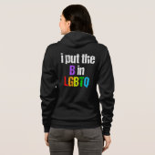 Funny Bisexual LGBTQ Rainbow Spaß Zitat Hoodie (Schwarz voll)