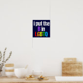 Funny Bisexual LGBTQ Rainbow Spaß Zitat Poster (Küche)