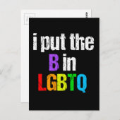 Funny Bisexual LGBTQ Rainbow Spaß Zitat Postkarte (Vorne/Hinten)