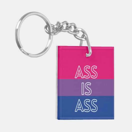 Funny Bisexual Schlüsselanhänger (Vorderseite links)