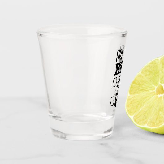 Funny bist du Betrunken Shotglas? Schnapsglas (Links)