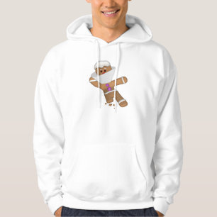 Funny Bit selbst Gingerbrot Mann Hoodie