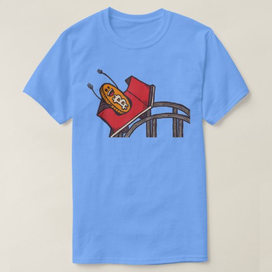 Funny Bitcoin RollercoasterCryptoCurrency-T-Shi T-Shirt (Design vorne)
